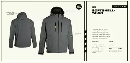 Softshell-takki 6171 - Dimex Työtakit - 6171 - 2