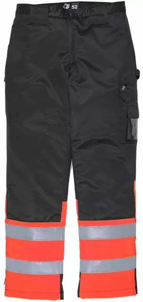 Talvihousut HiVis 1.0, Musta/Punainen - Huomiohousut - 117876-987 - 1